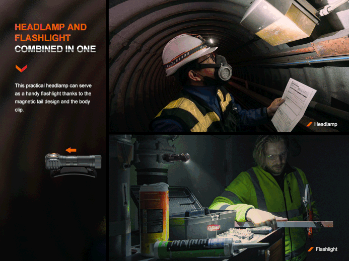 Fenix HM61R V2.0 Multifunctional Rechargeable Headlamp Fenix
