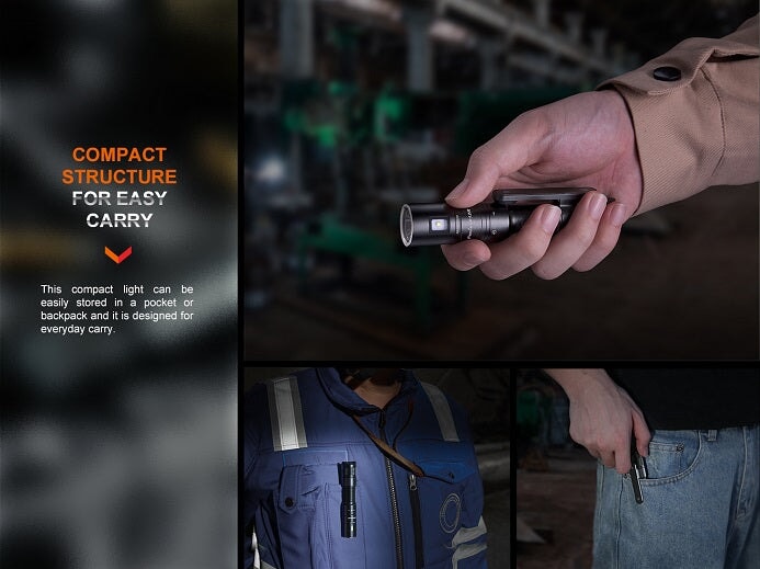 FENIX LD12R DUAL LIGHT SOURCE MULTIPURPOSE RECHARGEABLE FLASHLIGHT Fenix