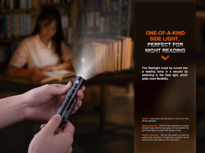 FENIX LD12R DUAL LIGHT SOURCE MULTIPURPOSE RECHARGEABLE FLASHLIGHT Fenix