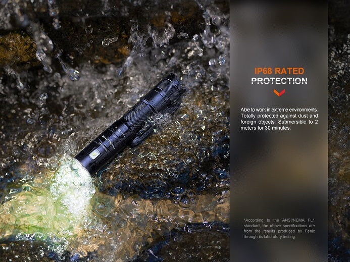 FENIX LD12R DUAL LIGHT SOURCE MULTIPURPOSE RECHARGEABLE FLASHLIGHT Fenix