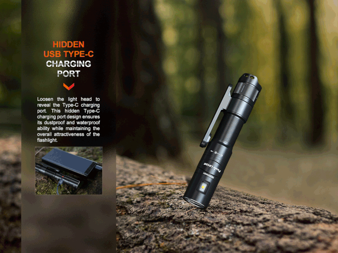 FENIX LD12R DUAL LIGHT SOURCE MULTIPURPOSE RECHARGEABLE FLASHLIGHT Fenix