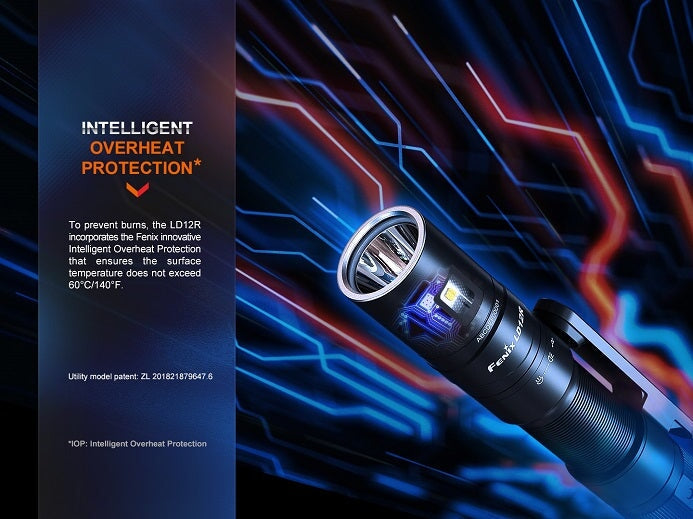 FENIX LD12R DUAL LIGHT SOURCE MULTIPURPOSE RECHARGEABLE FLASHLIGHT Fenix