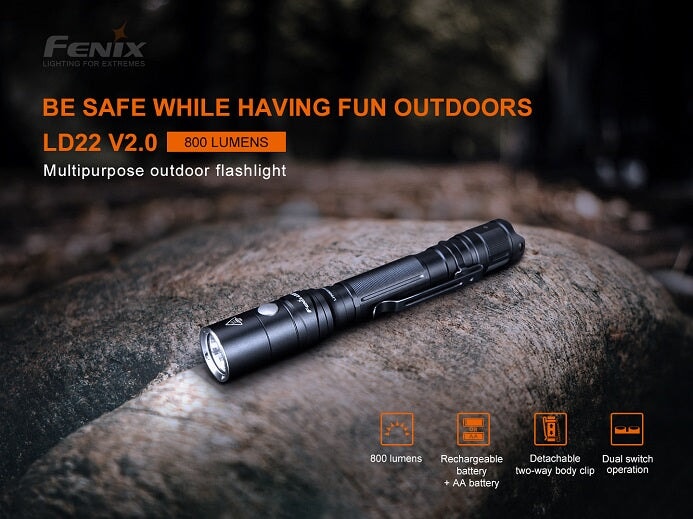 Fenix LD22 V2.0 Multipurpose Flashlight Flashlight Fenix