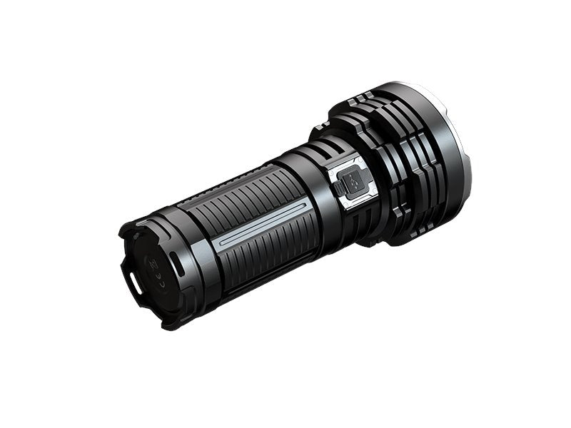 Fenix LR40R V2.0 rechargeable LED flashlight with 15,000 lumens brightness for search, rescue, and outdoor professional applications