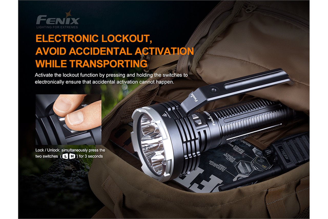 Fenix LR80R 18000 Lumens Rechargeable LED Searchlight Flashlight Fenix