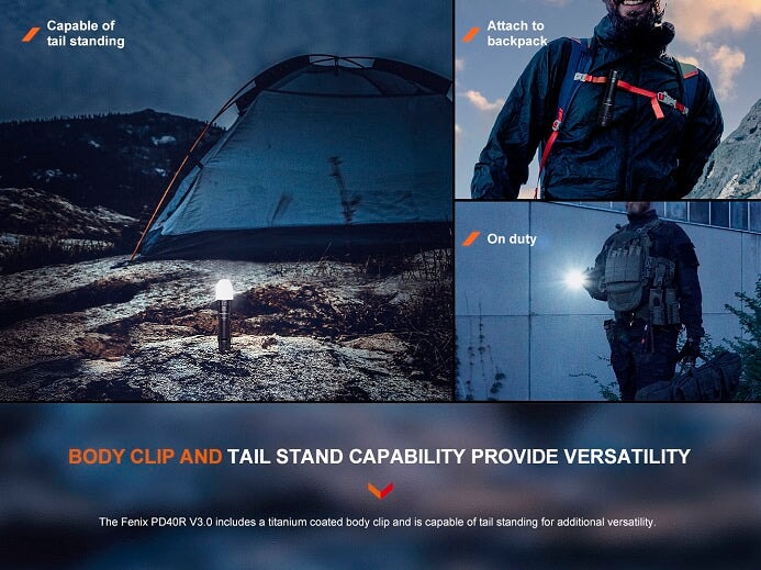 Fenix PD40R V3.0 Rechargeable Mechanical Rotary Switching Flashlight