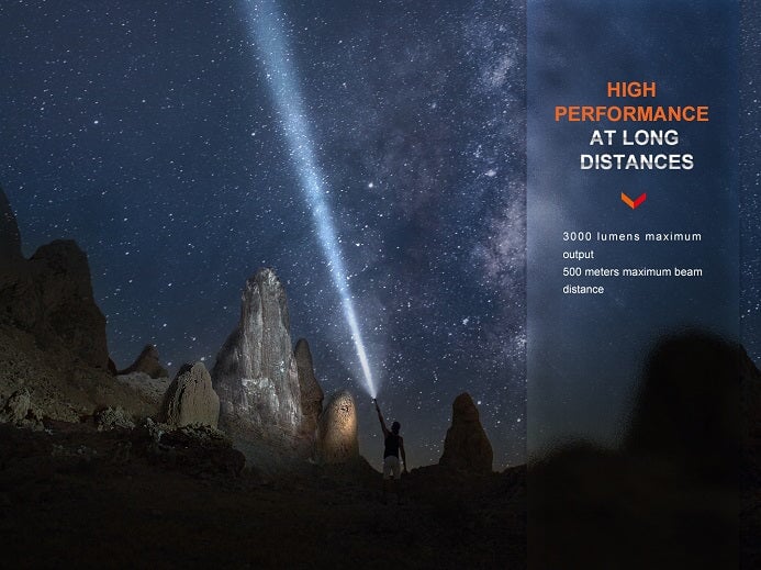 Fenix PD40R V3.0 Rechargeable Mechanical Rotary Switching Flashlight