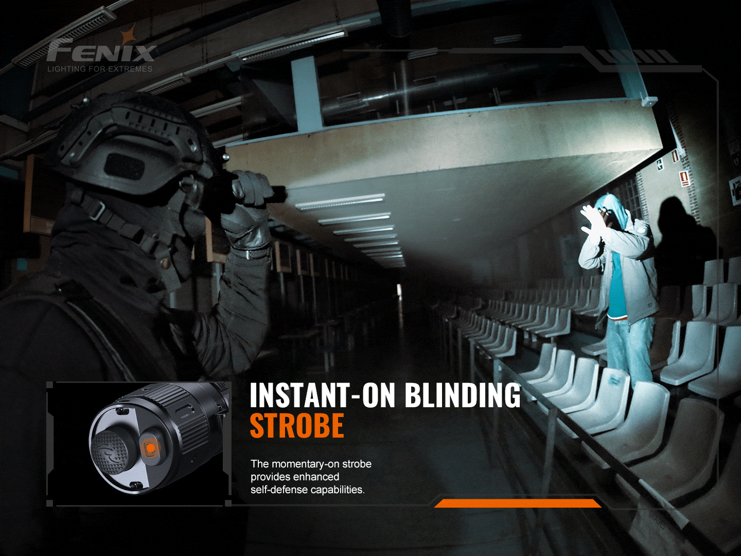 Fenix TK20R V2.0 Rechargeable Dual Rear Switch Multipurpose Flashlight