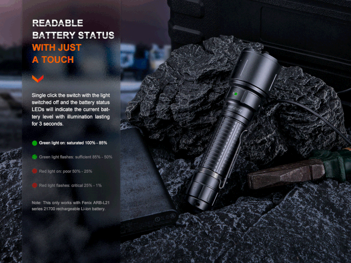 Fenix WF26R High-Performance Cradle Charging Duty Flashlight Flashlight Fenix