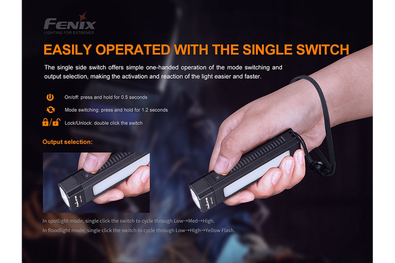 Fenix WT16R 300 Lumens Rechargeable LED Work Flashlight Flashlight Fenix