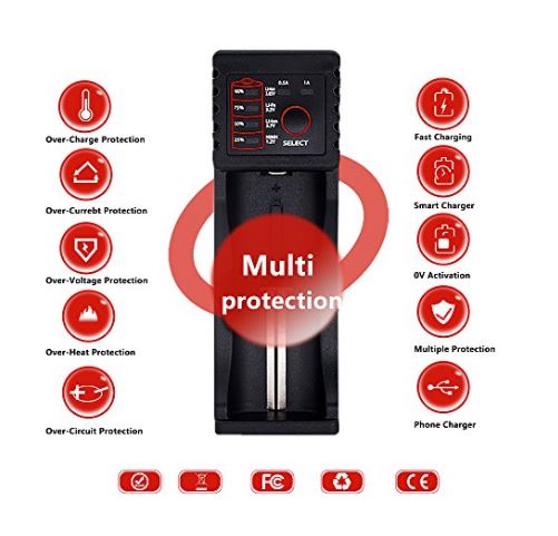 WUBEN One bay USB Battery Charger Battery Charger Wuben
