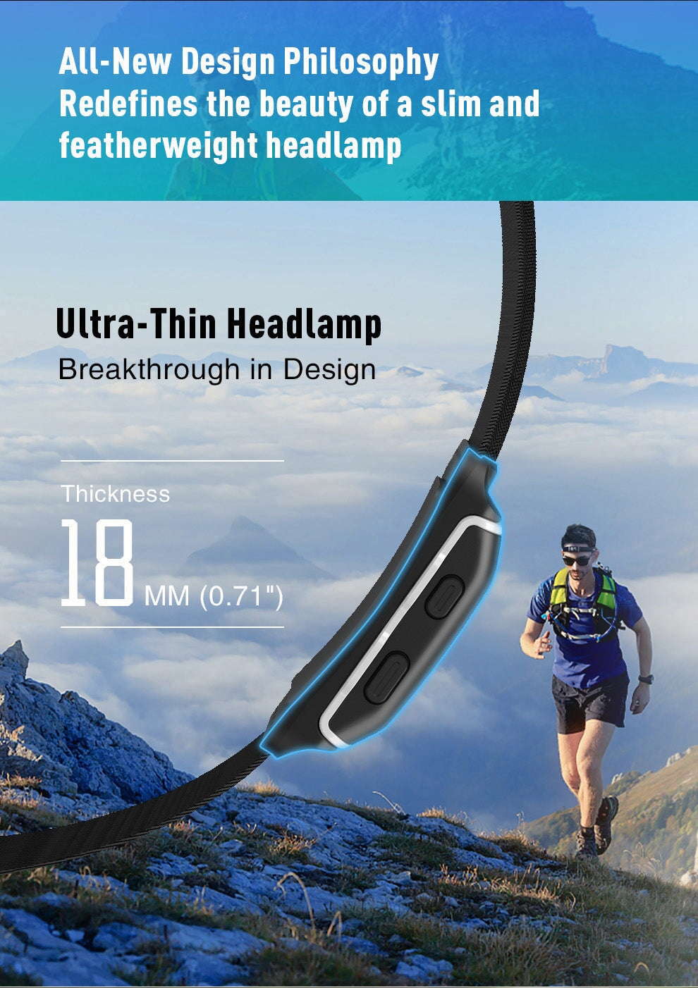 Klarus HR1 Cross-Country Racing Headlamp Headlamp Klarus