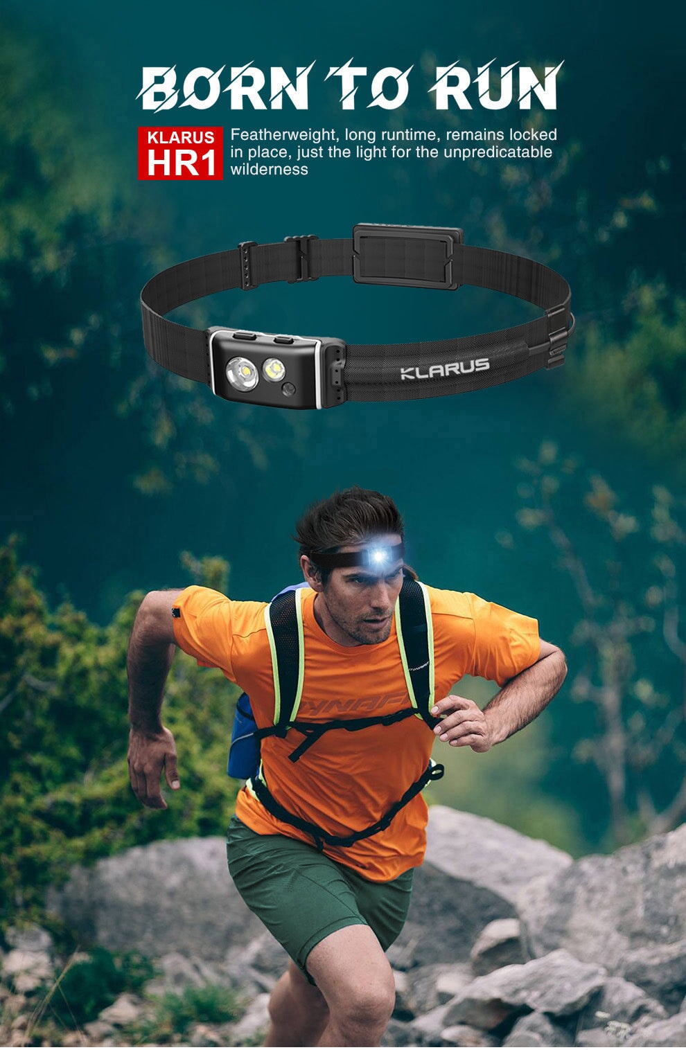 Klarus HR1 Cross-Country Racing Headlamp Headlamp Klarus