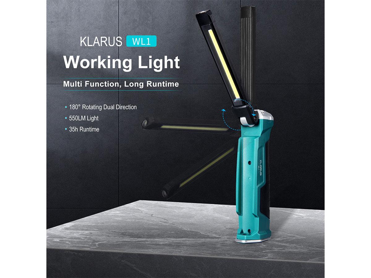 Klarus WL1 550 Lumens LED Work Light Lantern Light Klarus