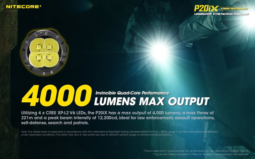 Nitecore P20iX 4000 Lumens Xtreme Performance Tactical Flashlight Flashlight Nitecore