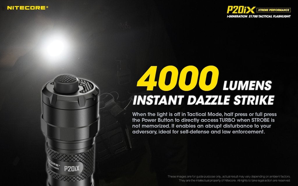 Nitecore P20iX 4000 Lumens Xtreme Performance Tactical Flashlight Flashlight Nitecore