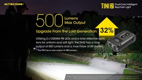 Nitecore Tini 2 500 Lumen Rechargeable Keychain Flashlight KEYCHAIN FLASHLIGHT Nitecore