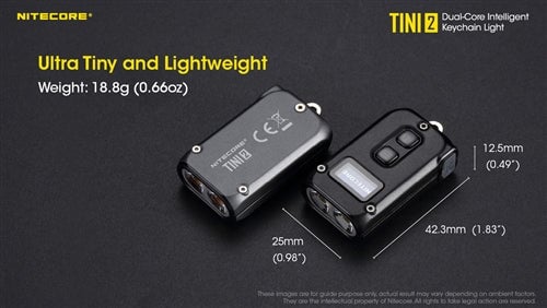 Nitecore Tini 2 500 Lumen Rechargeable Keychain Flashlight KEYCHAIN FLASHLIGHT Nitecore