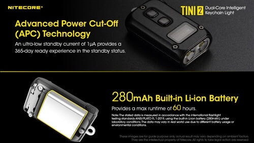 Nitecore Tini 2 500 Lumen Rechargeable Keychain Flashlight KEYCHAIN FLASHLIGHT Nitecore