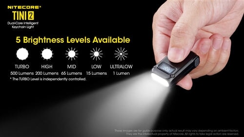 Nitecore Tini 2 500 Lumen Rechargeable Keychain Flashlight KEYCHAIN FLASHLIGHT Nitecore