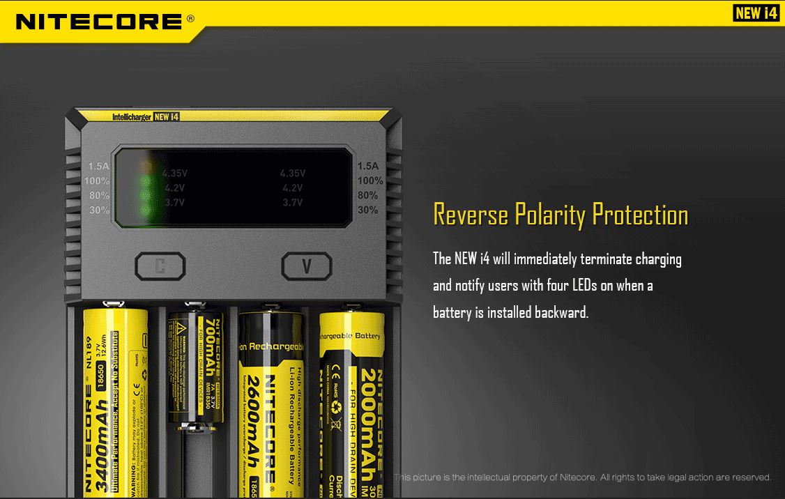 Nitecore New i4 Intellicharger - Universal Charger Battery Charger Nitecore