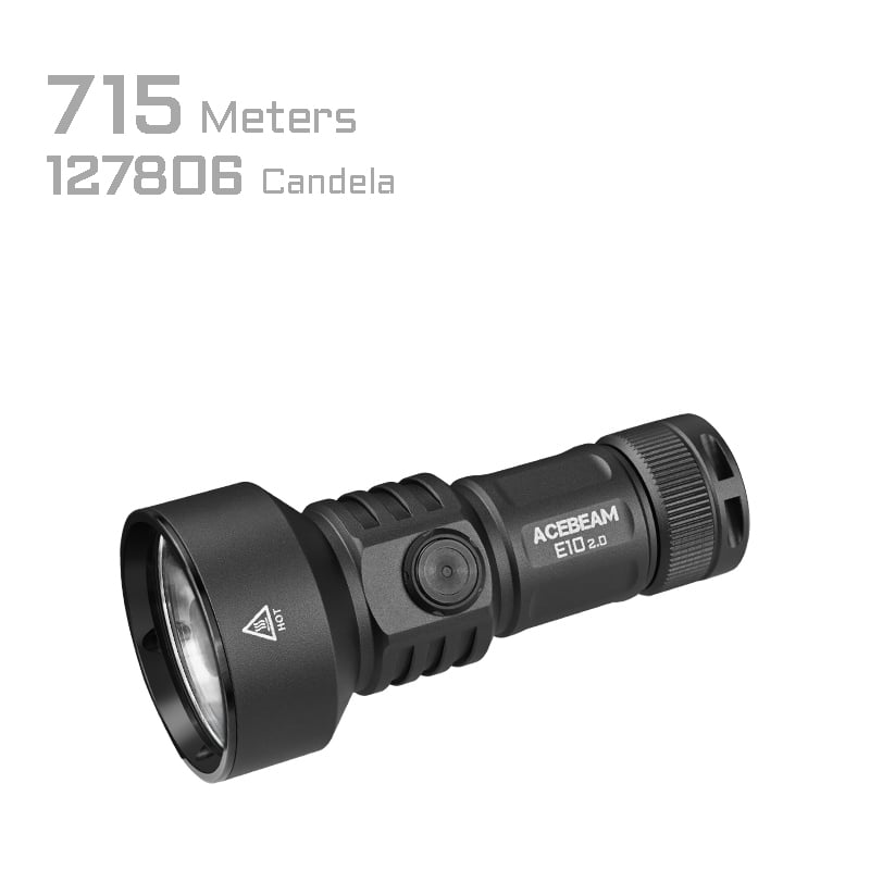 “Acebeam E10 2.0 long-range EDC flashlight – Compact high-throw LED torch”