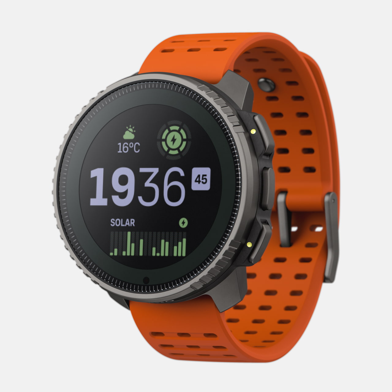 Suunto Vertical Sports Watch with GPS navigation, solar charging, and durable outdoor design for cycling and fitness tracking