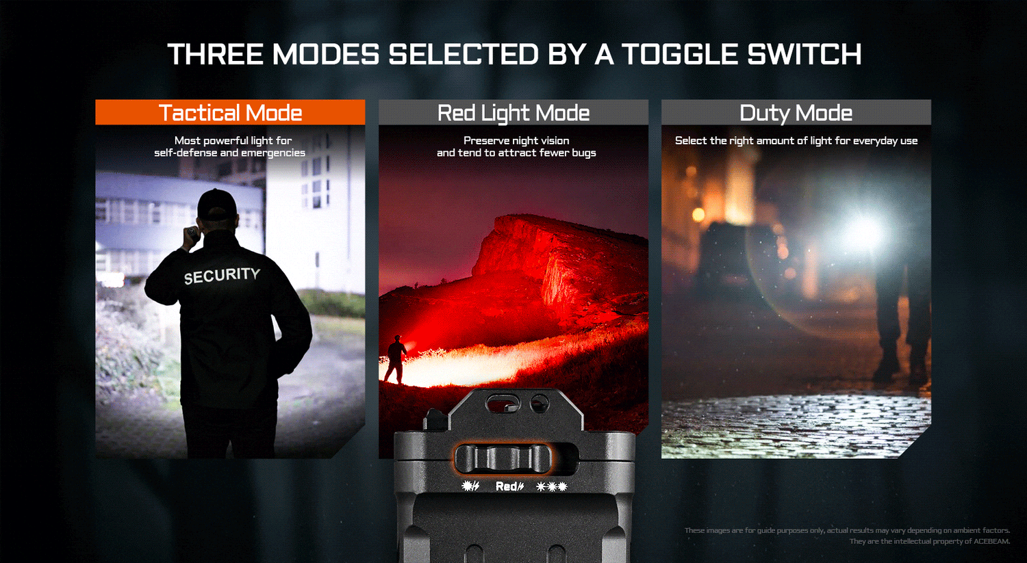 “Acebeam X30 high-power dual-source search light – Long-range professional LED flashlight”