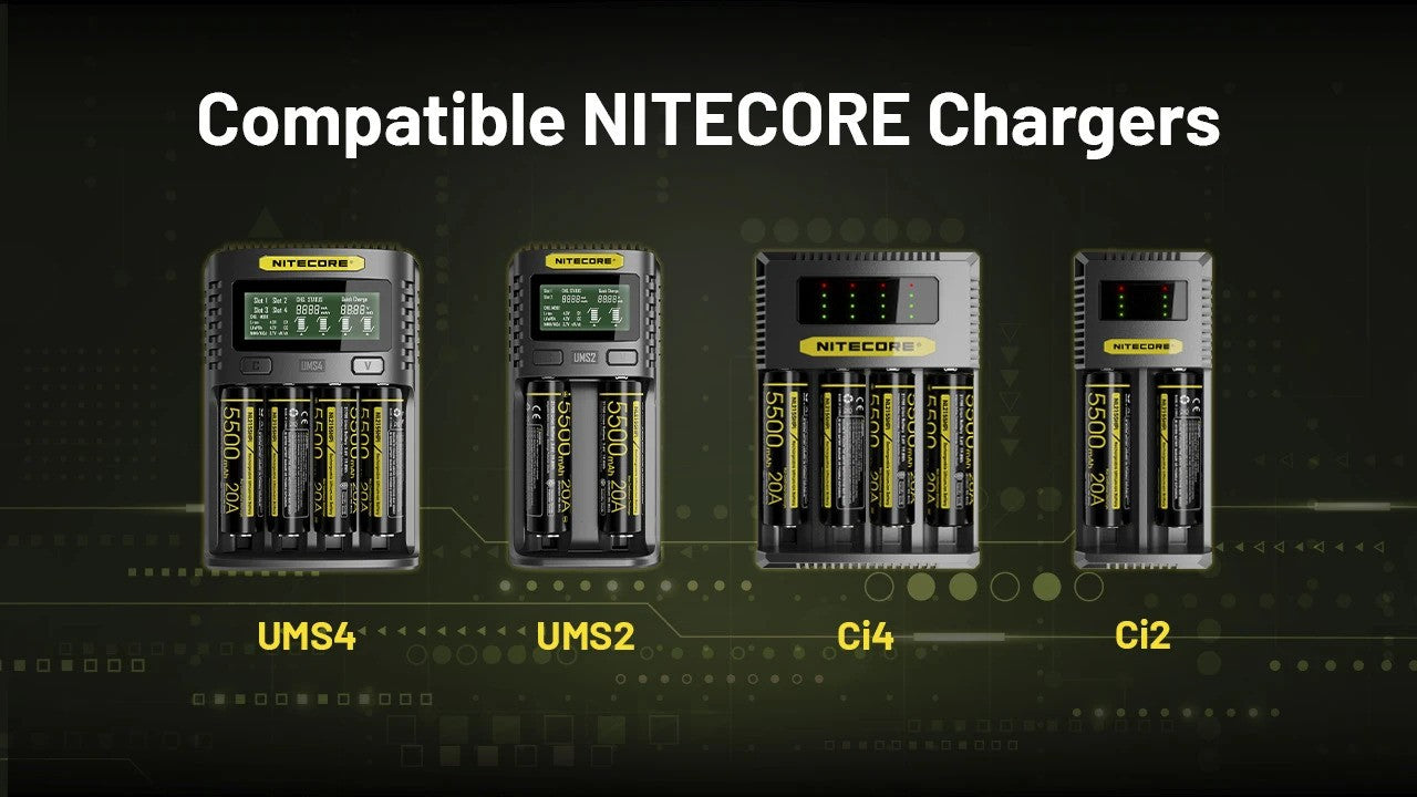 “Nitecore NL2155HPi 5500mAh 21700 rechargeable Li-ion battery – High-capacity flashlight battery”