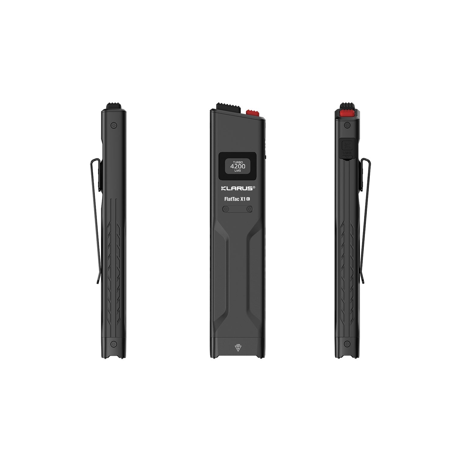 “Klarus FlatTac X1 ultra slim EDC flashlight – Compact tactical everyday carry torch”