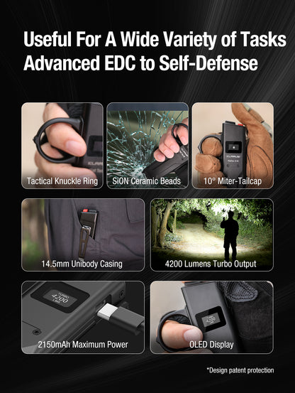 Klarus FlatTac X1 Ultra Slim EDC Flashlight - Options