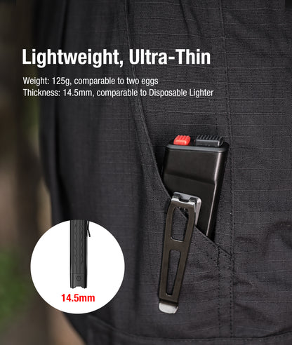 Klarus FlatTac X1 Ultra Slim EDC Flashlight - Options