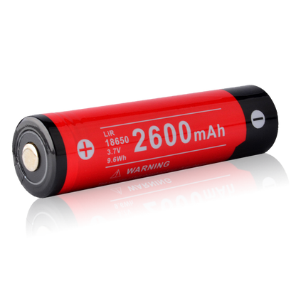 “Klarus 18GT-26 2600mAh 18650 Li-ion rechargeable battery – High-drain flashlight battery”
