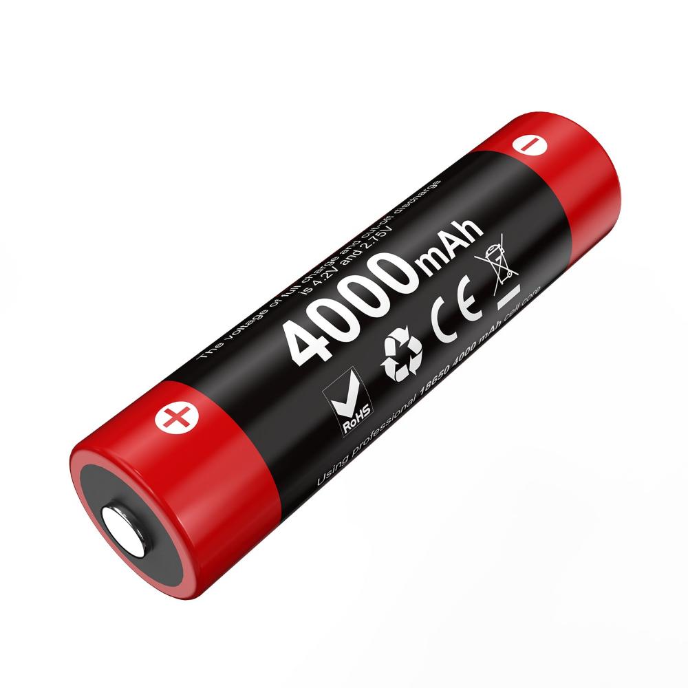 “Klarus 18GT-40 4000mAh 18650 Li-ion rechargeable battery – High-capacity flashlight battery”