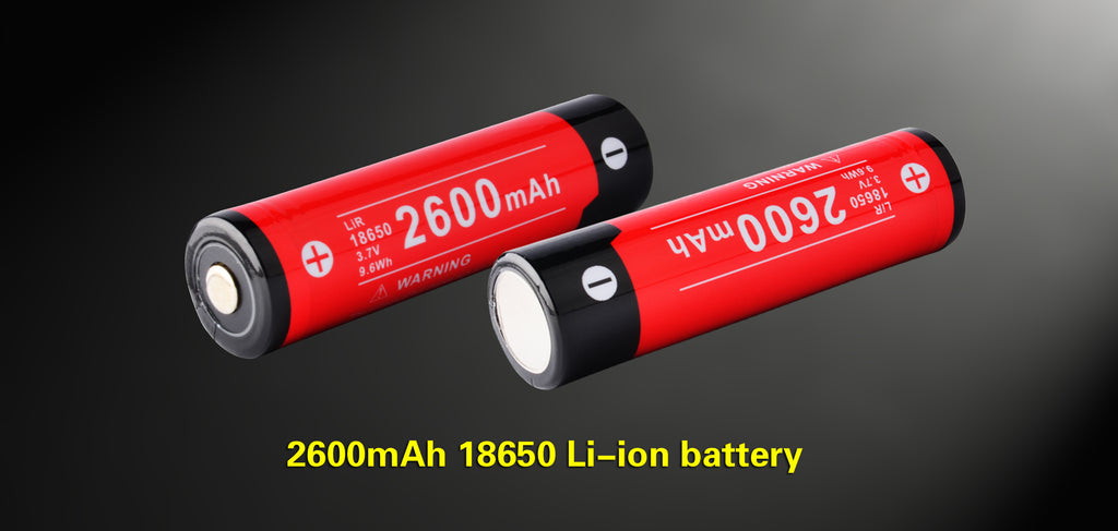 “Klarus 18GT-26 2600mAh 18650 Li-ion rechargeable battery – High-drain flashlight battery”