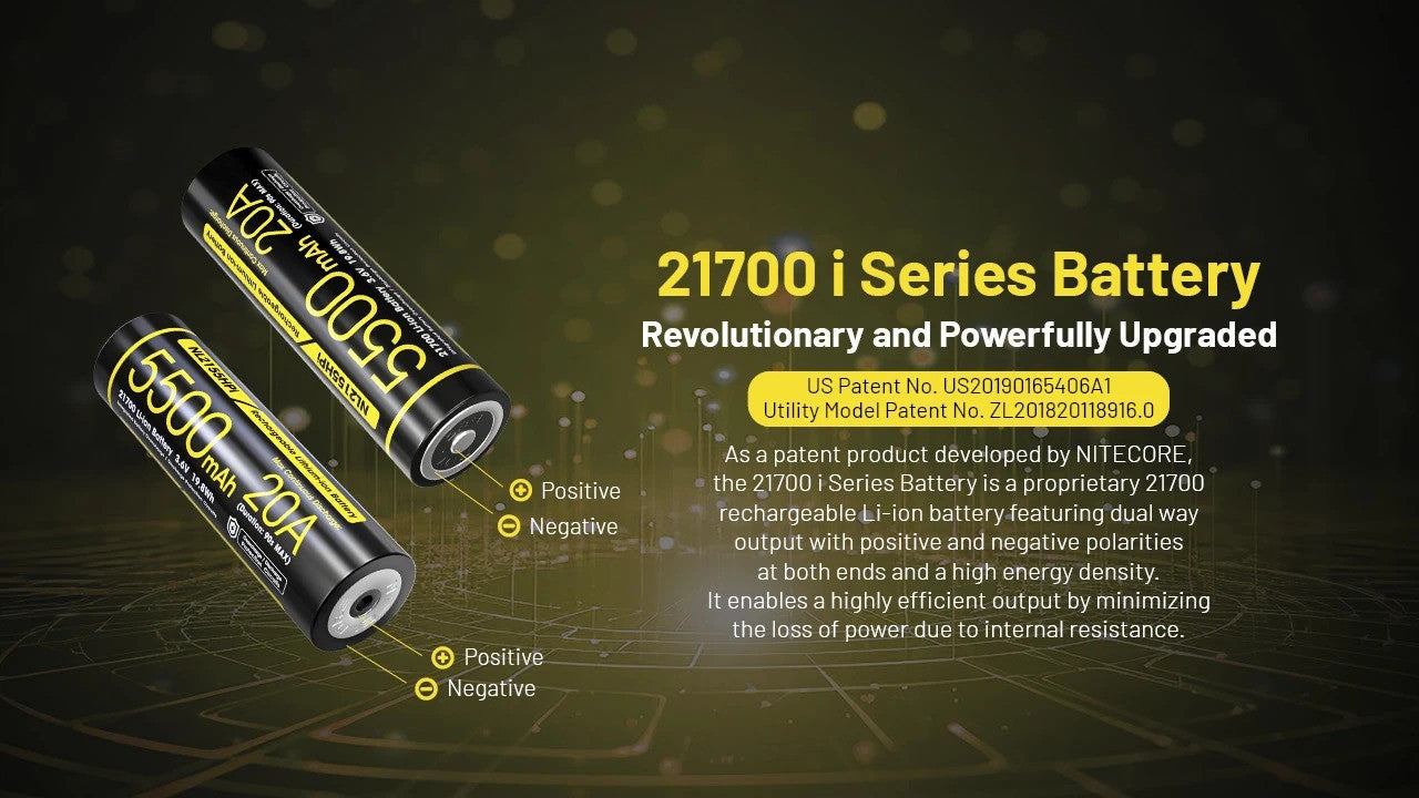 “Nitecore NL2155HPi 5500mAh 21700 rechargeable Li-ion battery – High-capacity flashlight battery”