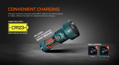 “Acebeam E10 2.0 long-range EDC flashlight – Compact high-throw LED torch”