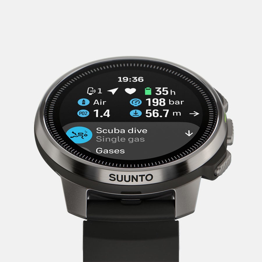 Suunto Ocean Steel Sports Watch with GPS, dive mode, and stainless steel case for outdoor and fitness tracking
