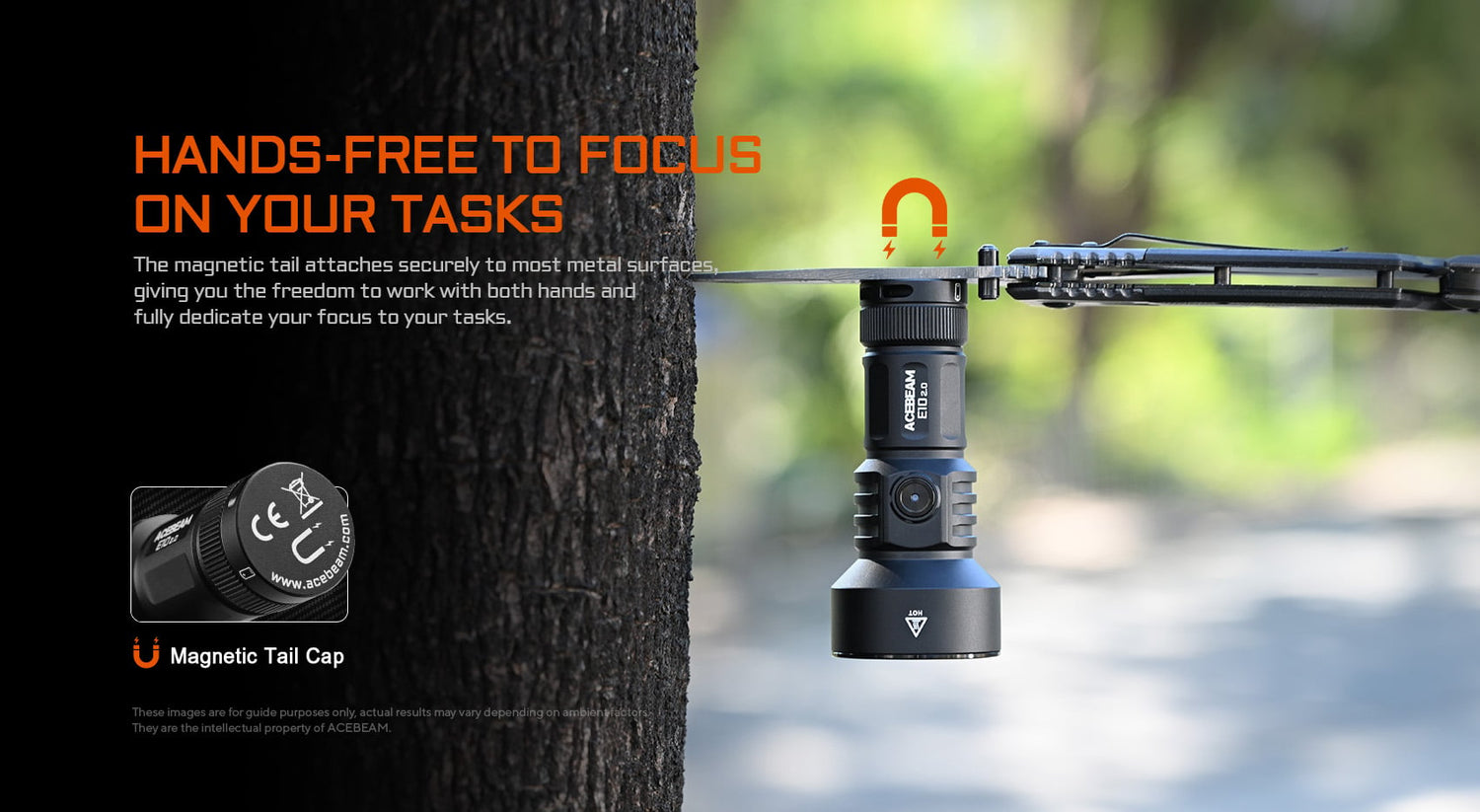 “Acebeam E10 2.0 long-range EDC flashlight – Compact high-throw LED torch”