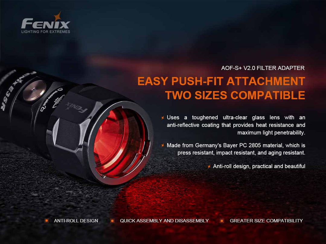 Fenix AOF-S+ V2.0 Red Filter Adapter