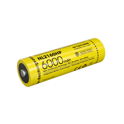 “Nitecore NL2160HP 6000mAh 21700 rechargeable Li-ion battery – High-capacity flashlight battery”