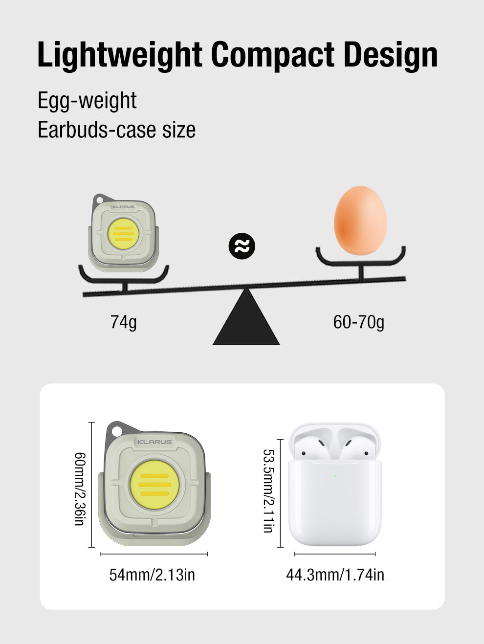 “Klarus CL5 multifunctional mini camping lantern – Compact rechargeable outdoor lantern with options”