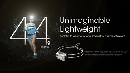 “Nitecore NU21 ultralight rechargeable headlamp – 360 lumen compact outdoor headlamp”