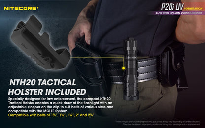 “Nitecore P20i 1800 lumen UV tactical flashlight – Rechargeable high-output duty torch”