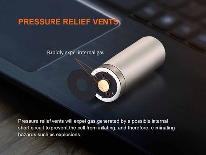 Fenix ARB-L18 1100 rechargeable 18350 Li-ion battery for flashlights