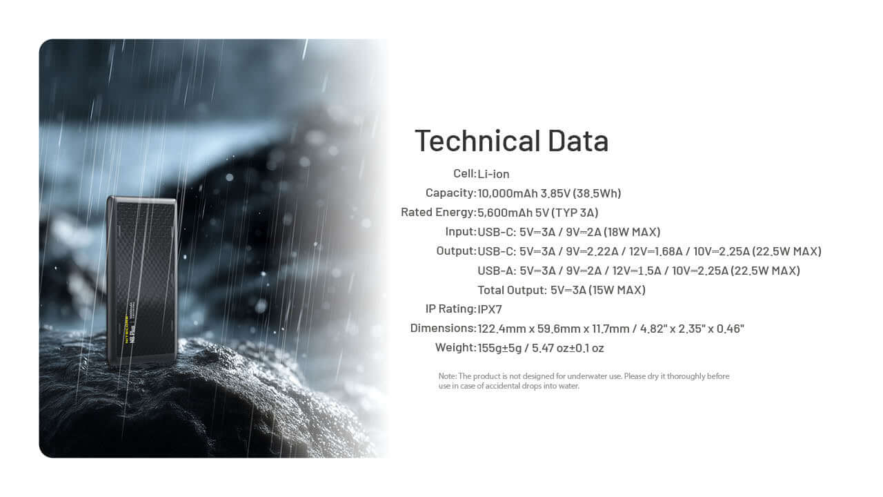 Nitecore NB Plus 10,000mAh Slim Power Bank