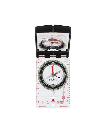 Suunto MC-2 NH G Mirror Compass with global needle, sighting mirror, and declination adjustment for professional outdoor navigation