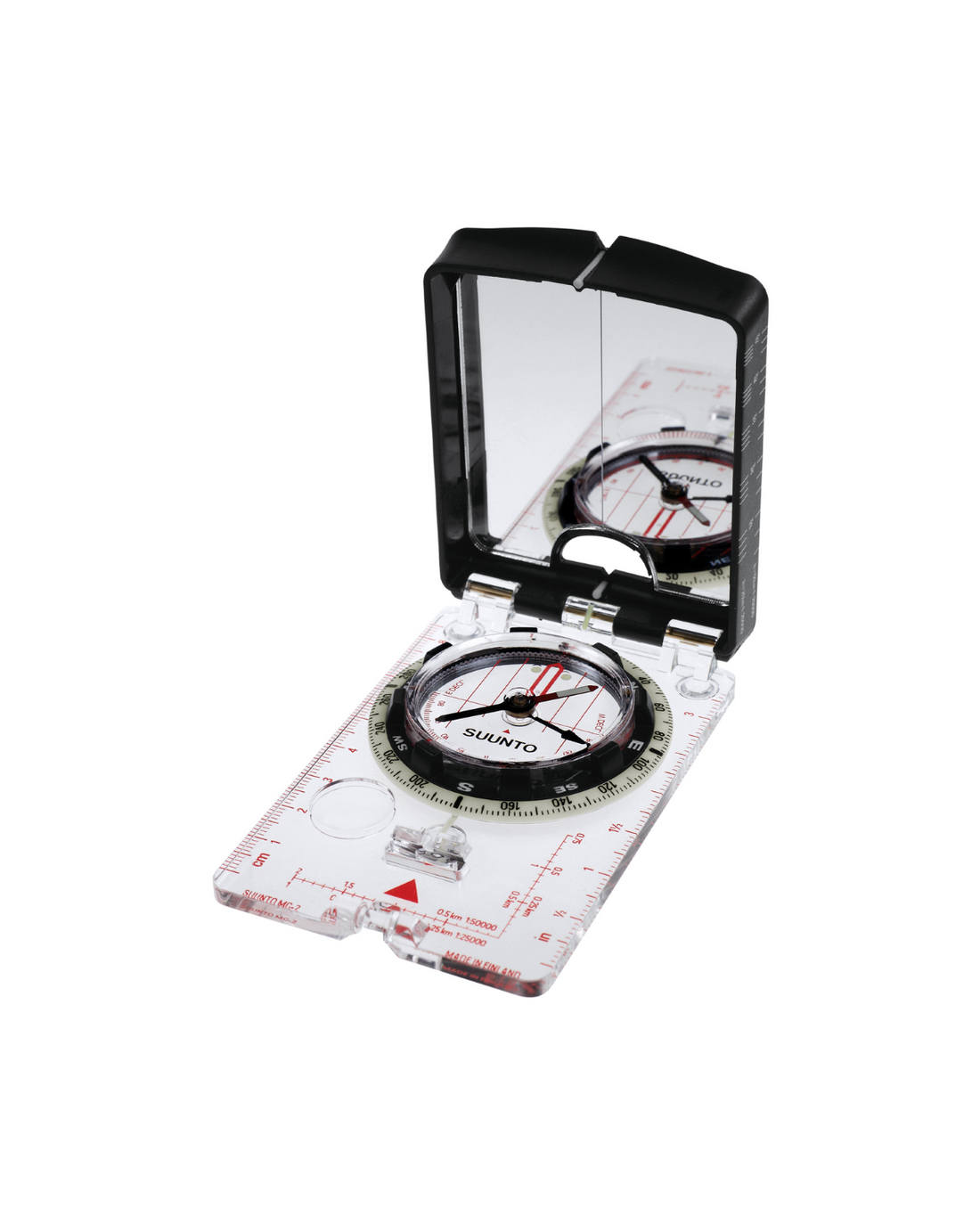 Suunto MC-2 NH mirror compass with sighting mirror and declination adjustment for accurate outdoor navigation