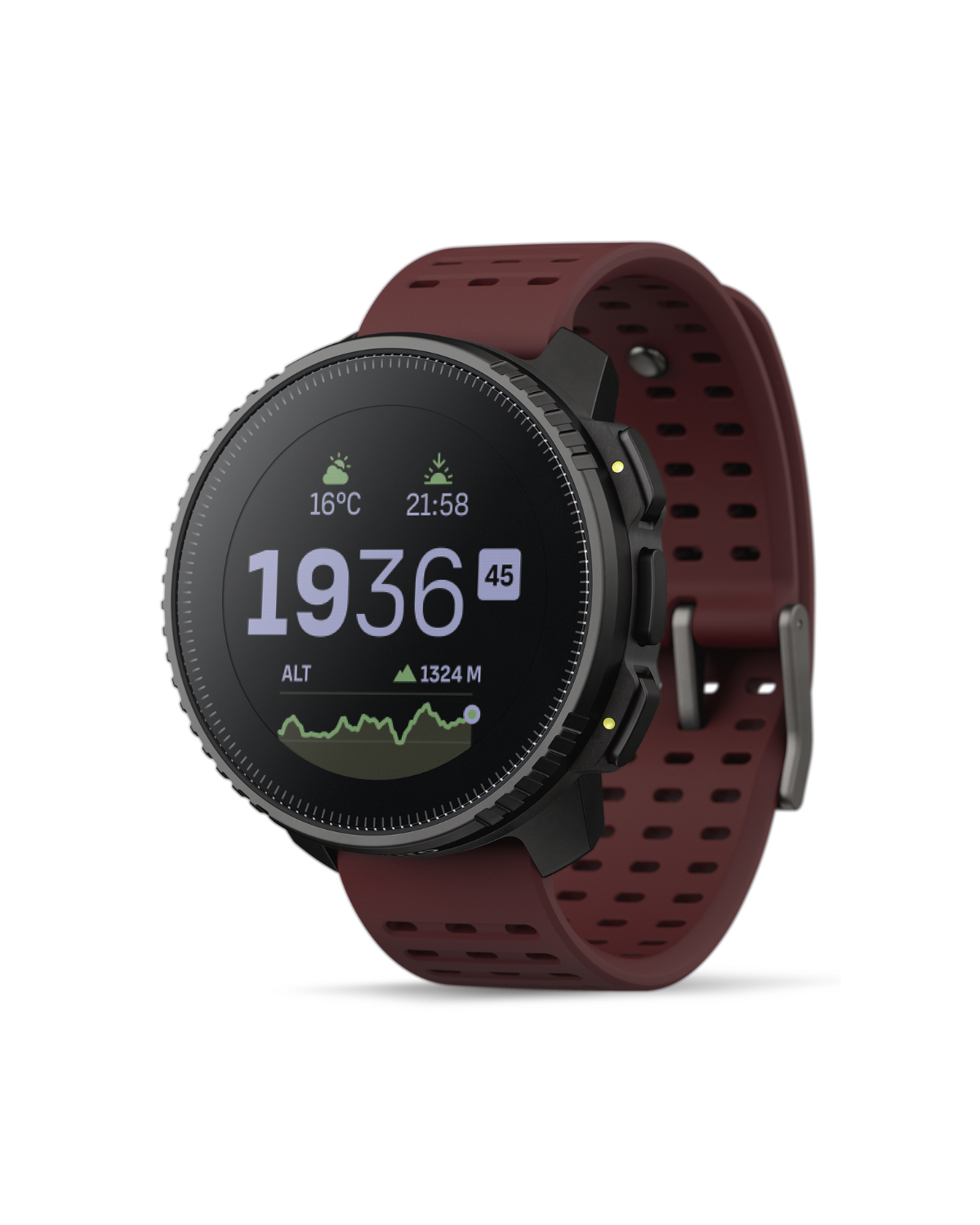 Suunto Vertical Sports Watch with GPS navigation, solar charging, and durable outdoor design for cycling and fitness tracking