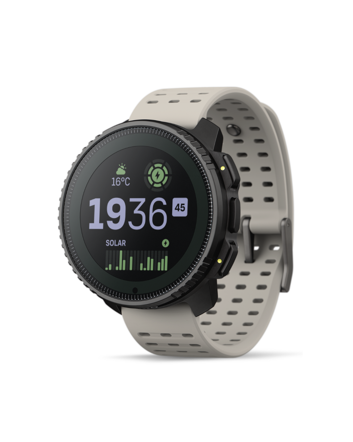 Suunto Vertical Sports Watch with GPS navigation, solar charging, and durable outdoor design for cycling and fitness tracking